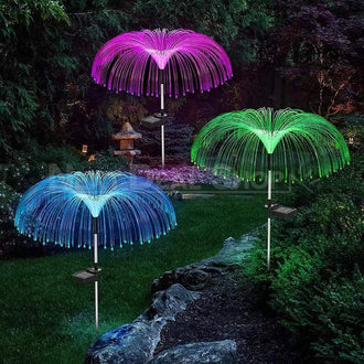 Solar Powered Color-Changing Jellyfish Stake Light