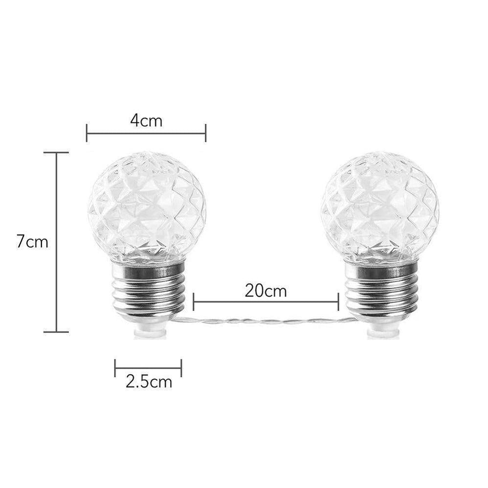 10 LEDs Solar Powered Crystal Globe String Light-View 13-Next Deal Shop