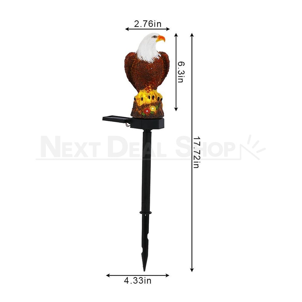 Solar Powered Eagle Garden Stake Light-View 9-Next Deal Shop
