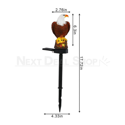 Solar Powered Eagle Garden Stake Light-View 9-Next Deal Shop