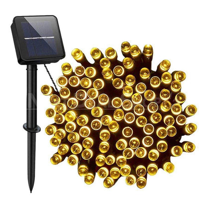 Solar-Powered LED Fairy Lights-Warm White-100 LED-View 12-Next Deal Shop