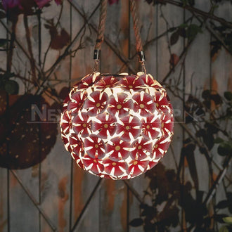 Solar-Powered Flower Ball Light