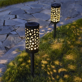 Solar-Powered Iron Starry Stake Light