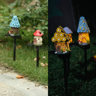 Solar Powered LED Fairy House Light