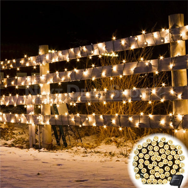 Solar-Powered LED Fairy Lights-Next Deal Shop-Warm White-100 LED-Next Deal Shop