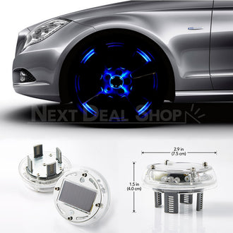 Solar-Powered LED Wheel Light - Easy Installation