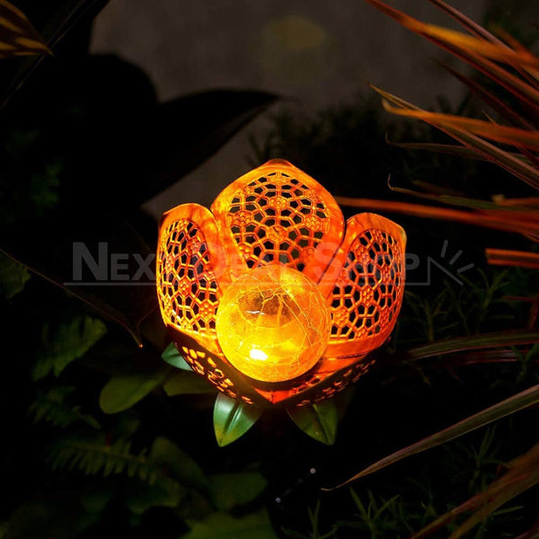 Solar Powered Metal Flower Stake Light