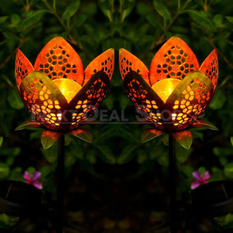 Solar Powered Metal Flower Stake Light
