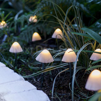 Solar Powered Mushroom String Lights