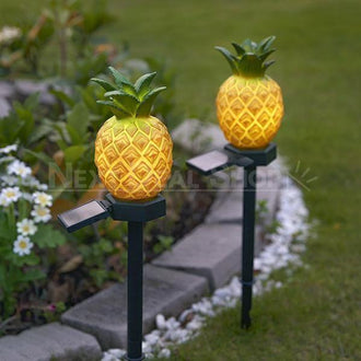 Solar-Powered Pineapple Stake Light