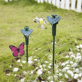 Solar-Powered Spinning Garden Decoration