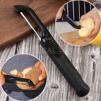 Stainless Steel Vegetable Peeler with Potato Eye Remover