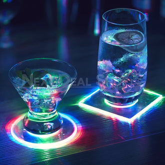 Transparent LED Light Coaster