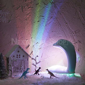 XMAS Dolphin Rainbow Night Light