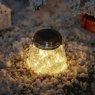 XMAS Solar-Powered LED Fairy Light Globe